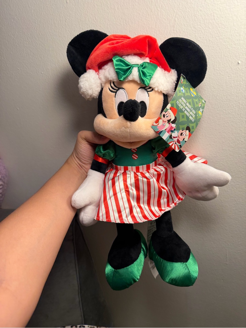 2023 Disney Minnie Mouse Holiday Plush Christmas 15” new with tags